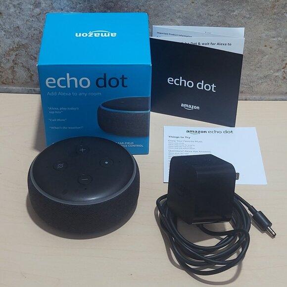 Amazon | Portable Audio & Video | Amazon Echo Dot 3rd Gen Smart Speaker ...